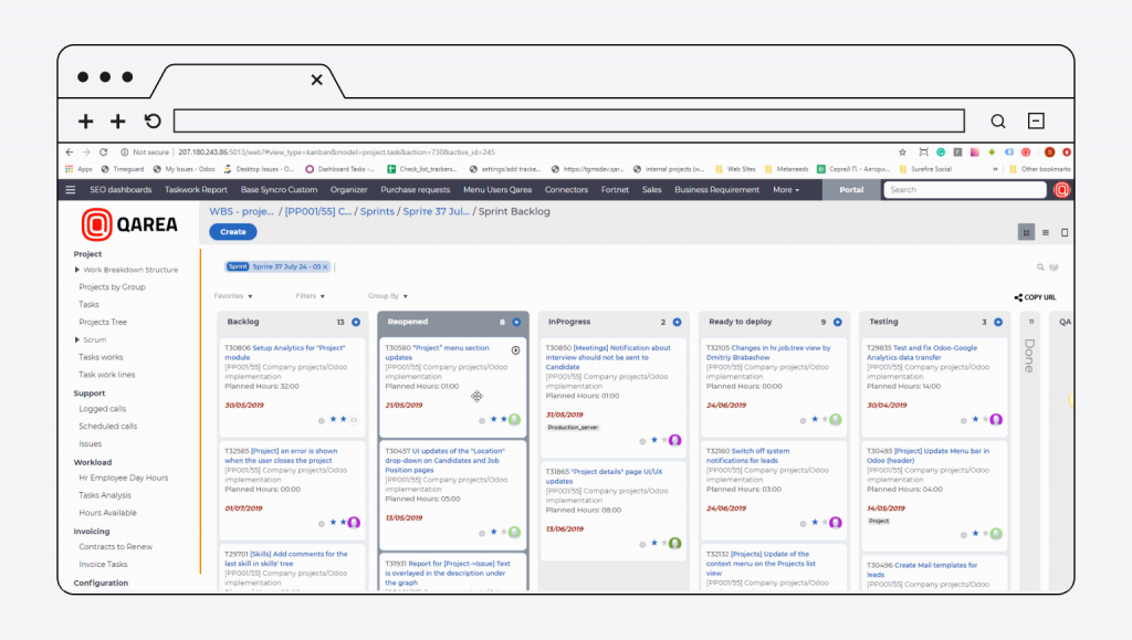 Odoo – the best open-source Kanban tool