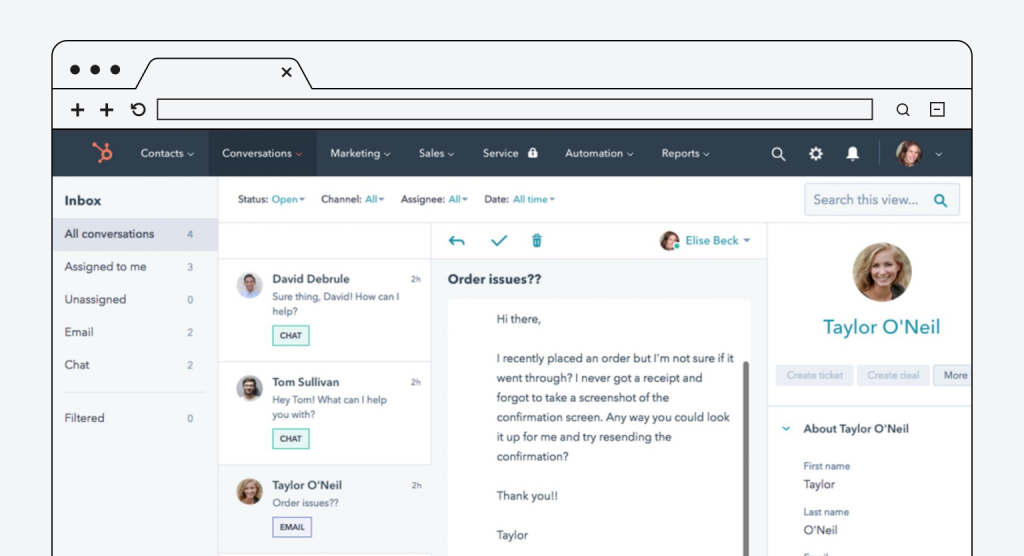 Hubspot – versatile CRM for small business