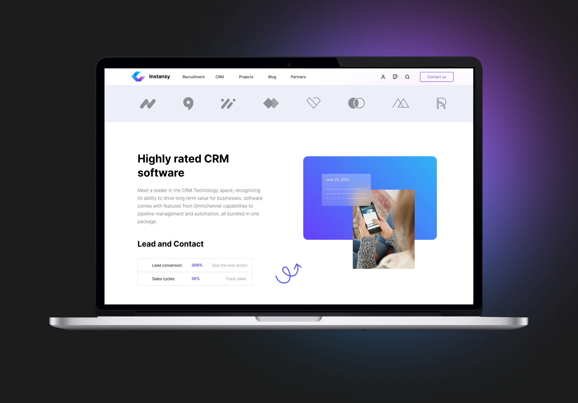 Website Development for a Recruitment Software and CRM Provider