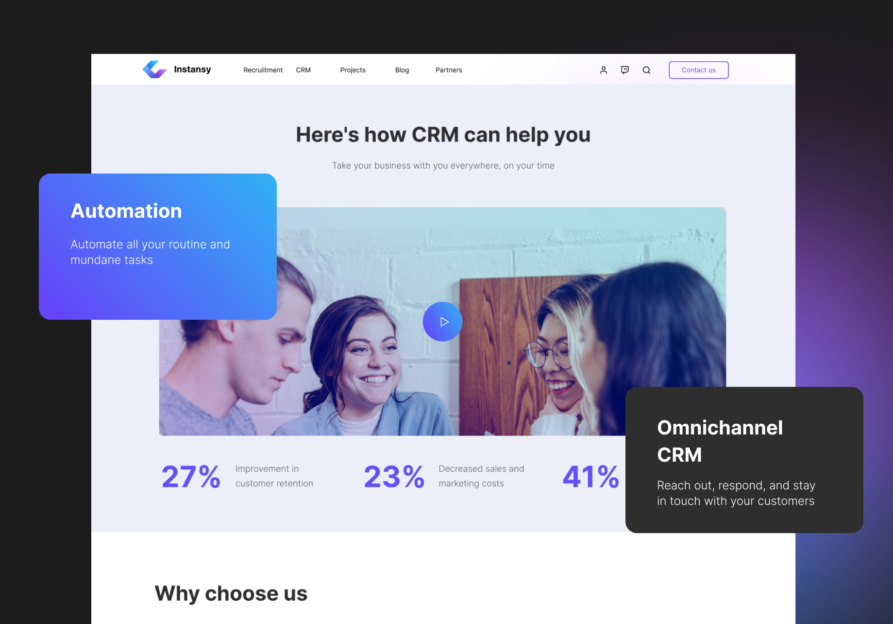 Website Development for a Recruitment Software and CRM Provider
