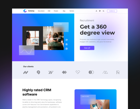 Website Development for a Recruitment Software and CRM Provider