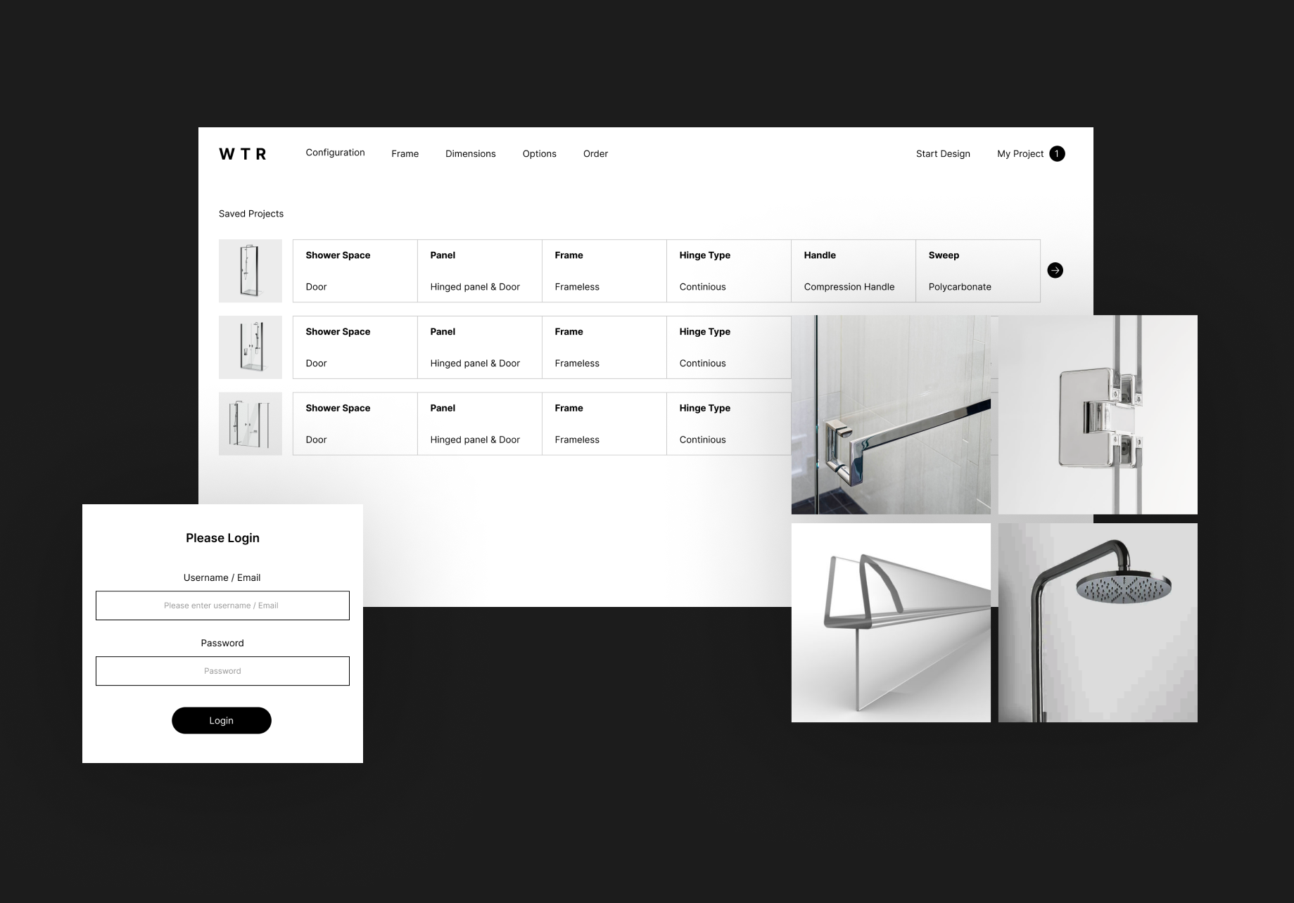 Web App Development For A Shower Door Solutions Provider