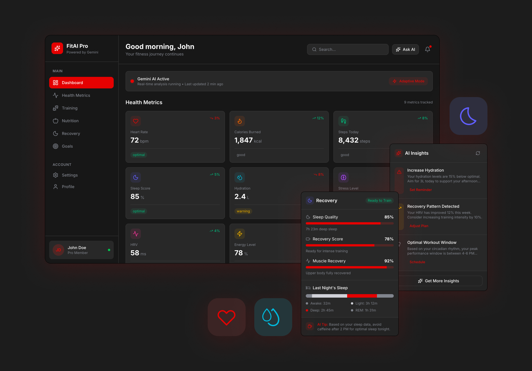 AI-Powered Fitness Platform with Gemini Integration